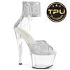 Pleaser - SKY324PREMRSNT Sandaal met enkelband - Zilverkleurig Product image